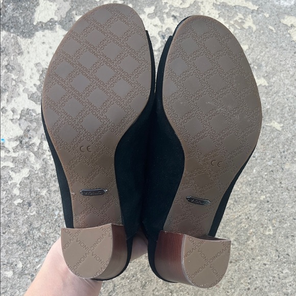 Vionic Black Suede Block Heel Sandals - Picture 10 of 16